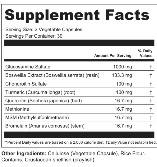 Supplement Facts for Thornveil