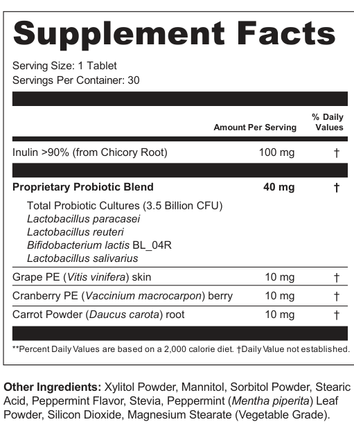 Supplement Facts for Marten